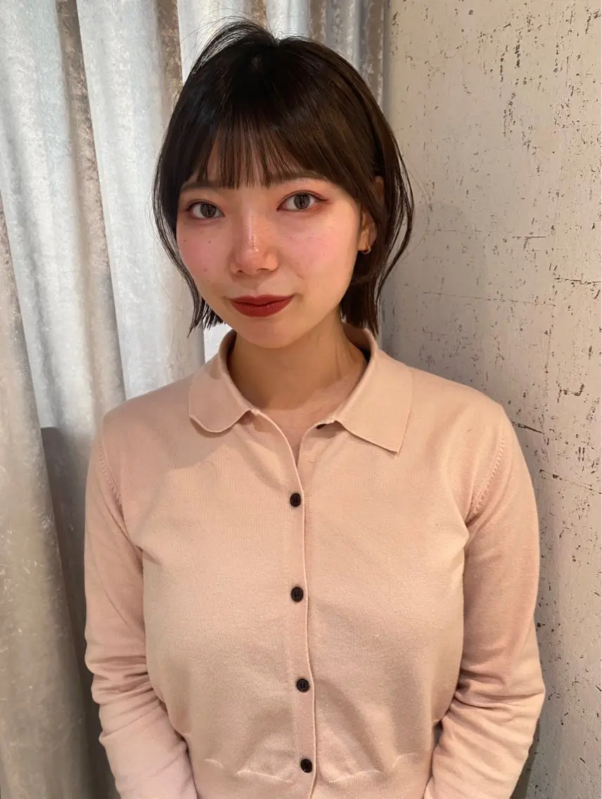 ショート カラー ボブ カット ヘアカラー トリートメント mai / linoah˚✧のヘアスタイル