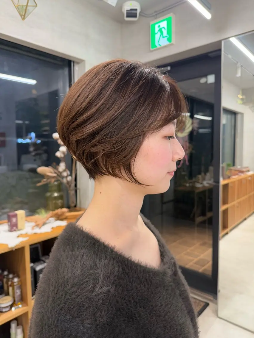 ショート カット サカモト ナオミのヘアスタイル