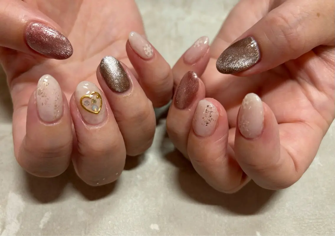 ネイル マグネットネイル ハンドネイル nail salon monailのネイルデザイン