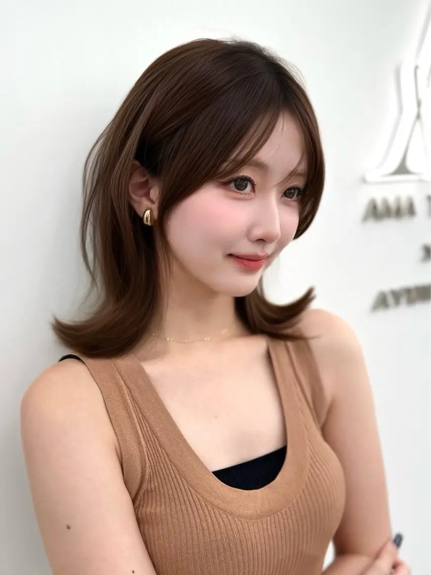 全体カット🇰🇷+透明感カラー🩵+AYUNCHE 1 stepの写真