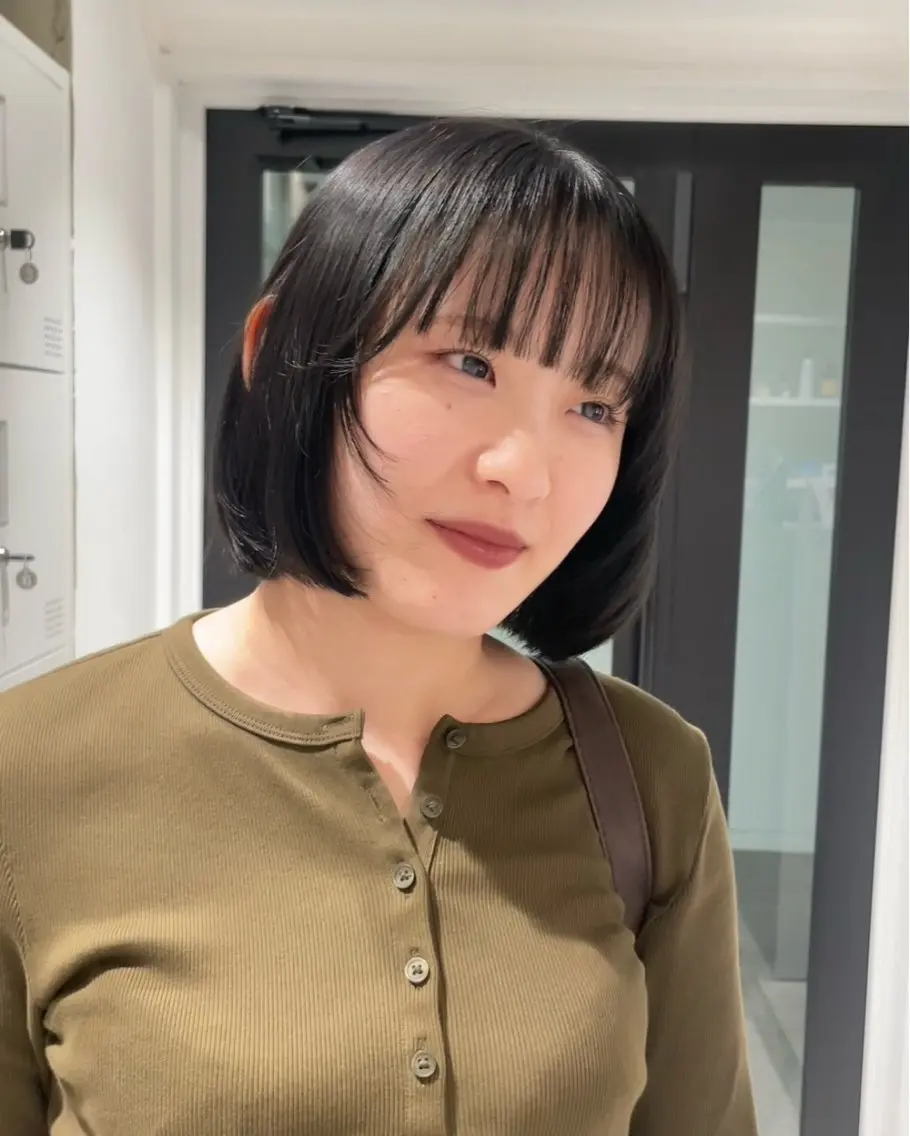 ショート カラー アッシュ アッシュグレー アッシュグレージュ 透明感カラー グレージュ noki /bob layerのヘアスタイル