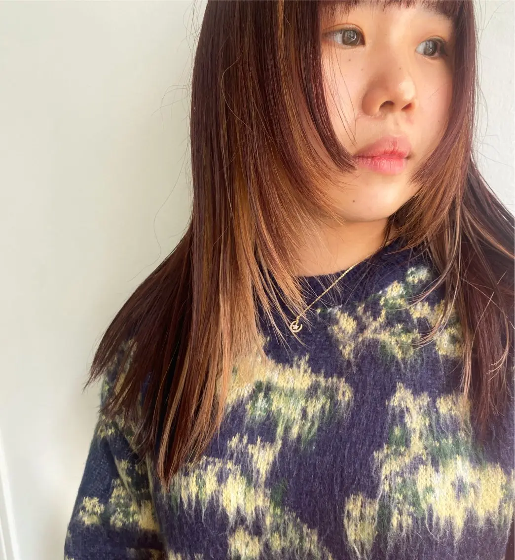 ロング 大山 茶子のヘアスタイル
