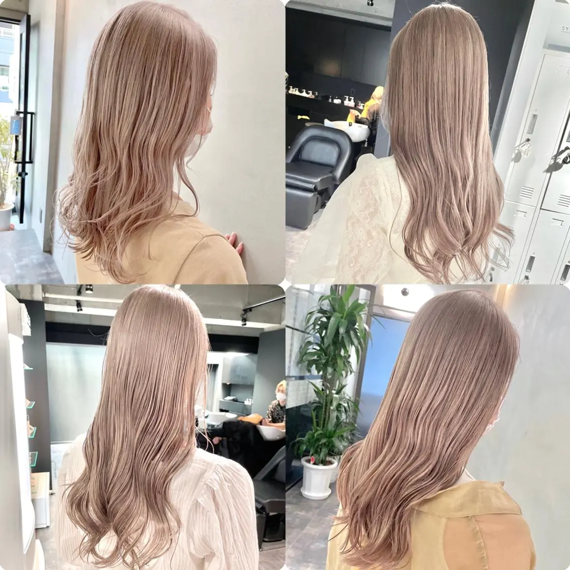 ロング カラー ベージュカラー ミルクティーベージュ ヘアカラー トリートメント ✨MiL✨ ✨心斎橋✨のヘアスタイル