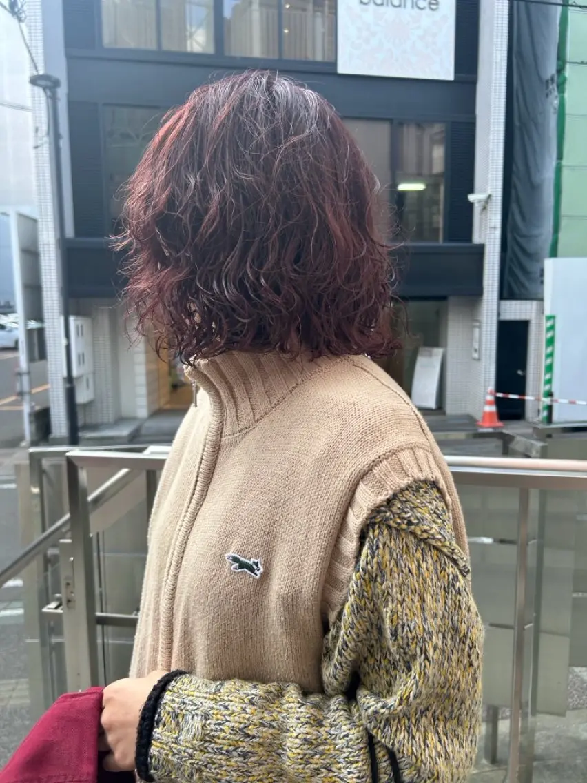 パーマ パーマ 北條 太基のヘアスタイル