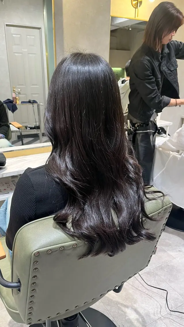 ロング カラー カラー/クロスパーマ /髪質改善/AiNAのヘアスタイル