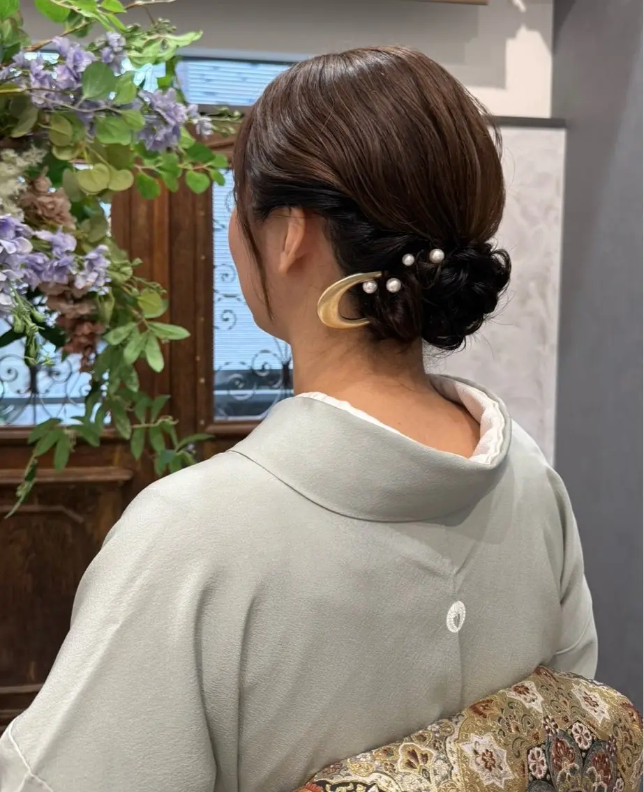 ロング ヘアアレンジ 着付け Orla 🌿chiekoの眉毛・アイブロウイメージ