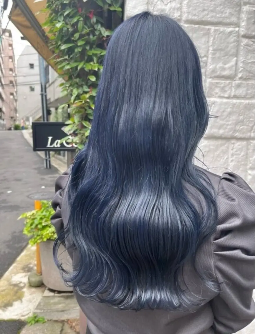 ロング カラー パーマ ブリ—チ🎨パ—マ 🌿表参道ちえ🌿のヘアスタイル