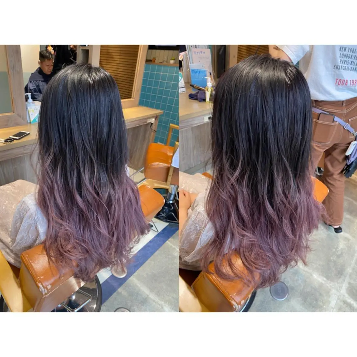 カラー ブリーチ グラデーションカラー ピンクカラー カット ヘアカラー 🩵盛れる顔周りヘア EMI🩵のヘアスタイル