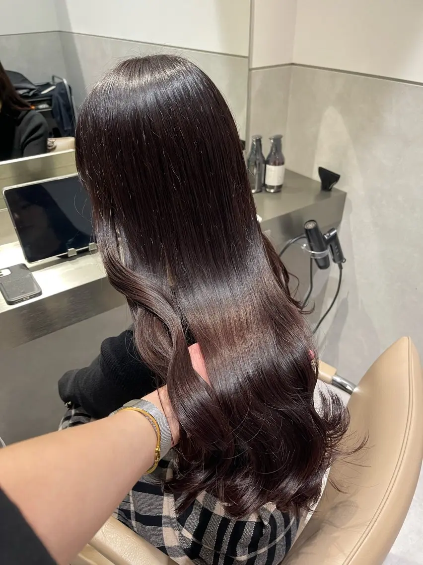 ロング カット ヘアカラー 透明感/レイヤー スタイル🤎mamiのヘアスタイル