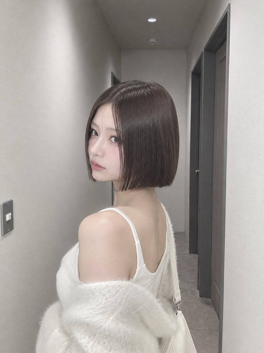 【期間限定無料モデル様募集】ワンレンボブカット✨️の写真