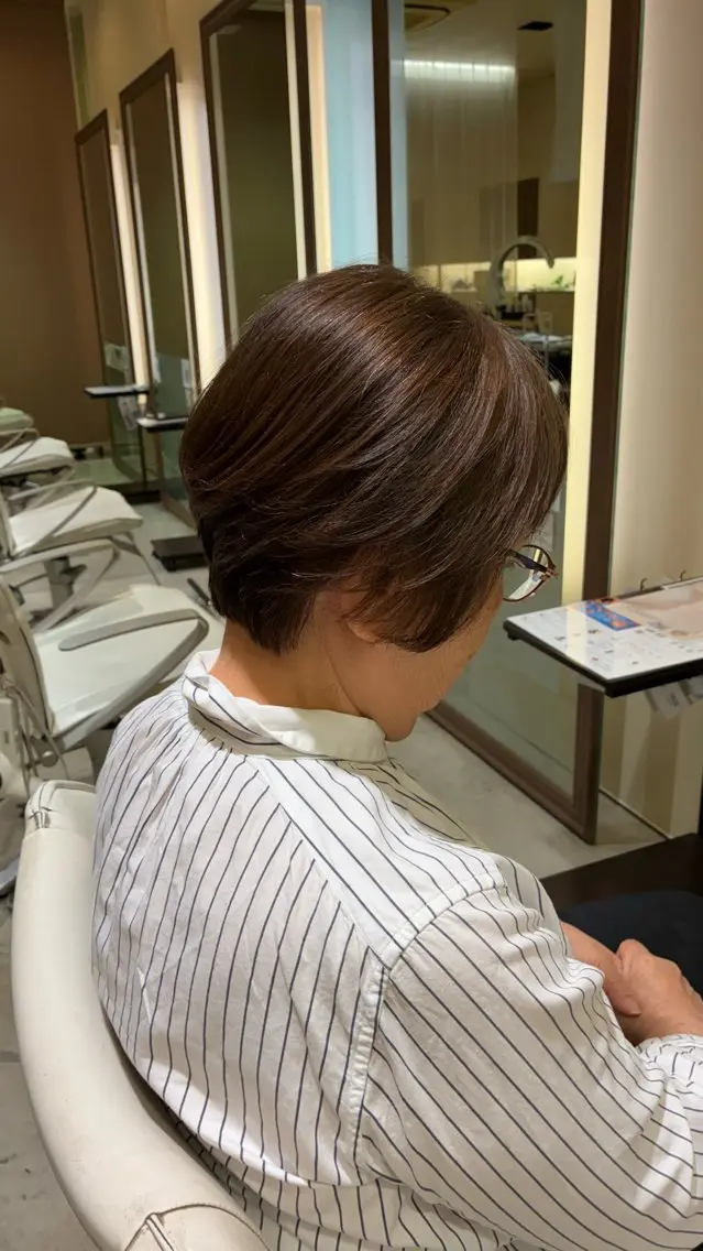 ショート カラー ショートヘア ⭐️いおり⭐️ ✨透明感カラー✨のヘアスタイル