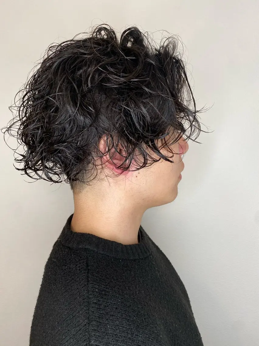 ミディアム パーマ ミディアムパーマ カット パーマ トリートメント ヘアセット Hiroshi ヒロシのヘアスタイル