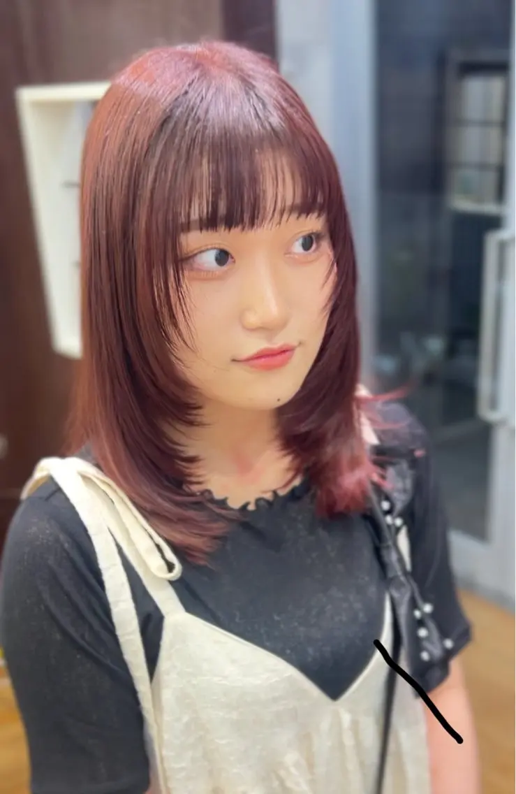 似合わせカット+最新ケアカラーの写真