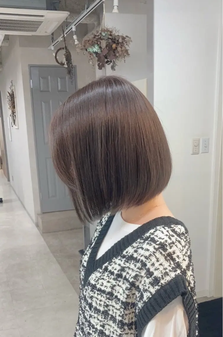 ショート カラー カット ヘアカラー トリートメント Chainon 山中 拓也のヘアスタイル