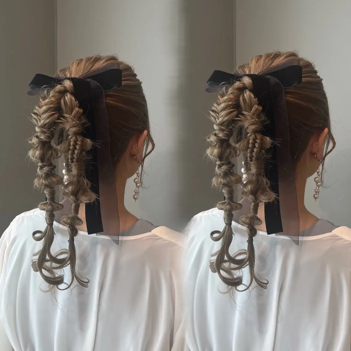 ロング ヘアアレンジ ヘアセット エクステ/ハイトーン カラー/HARUNAのヘアスタイル