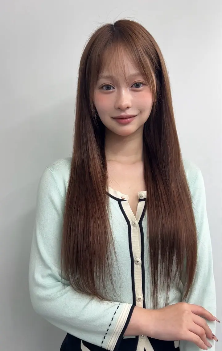 ロング エクステ 韓国風ヘア エクステ 馴染ませエクステ/ ヒロヤのヘアスタイル