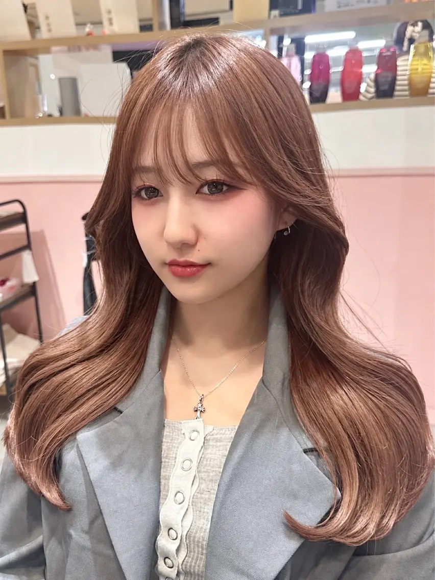 ロング カラー カット ヘアカラー トリートメント レイヤー/インナー 髪質改善/まなかのヘアスタイル