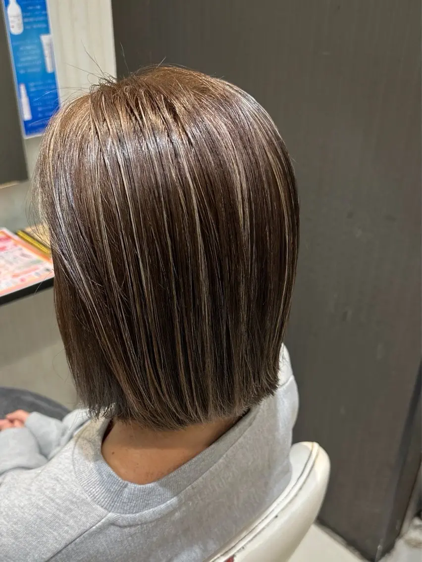 ミディアム カラー ヘアカラー 🫧透明感カラー ✄﻿mana🫧のヘアスタイル