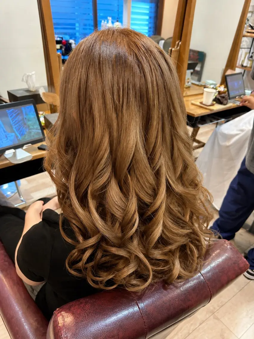 ロング ヘアカラー 池田 千加のヘアスタイル