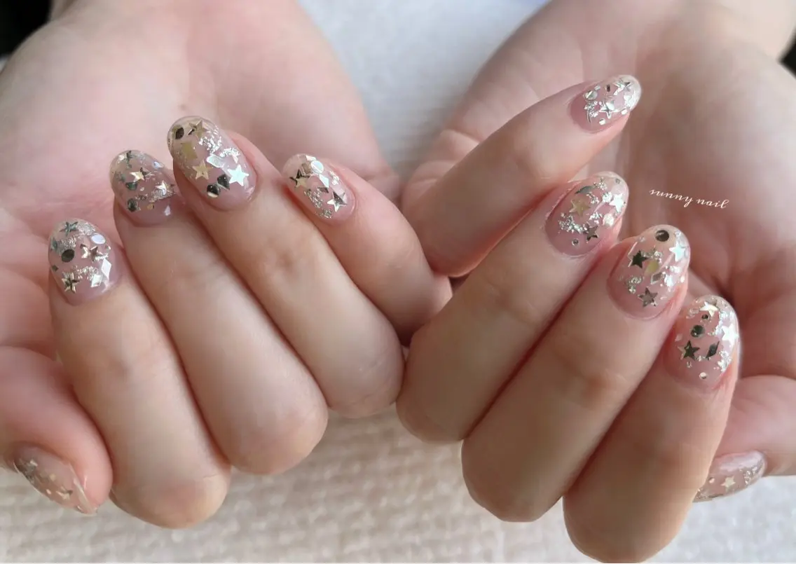 ネイル ジェルネイル パラジェル 夏ネイル sunny nailのネイルデザイン