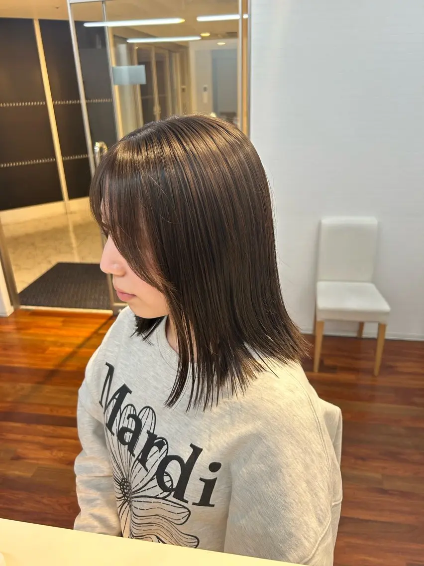 ミディアム 髪質改善 大西 涼のヘアスタイル