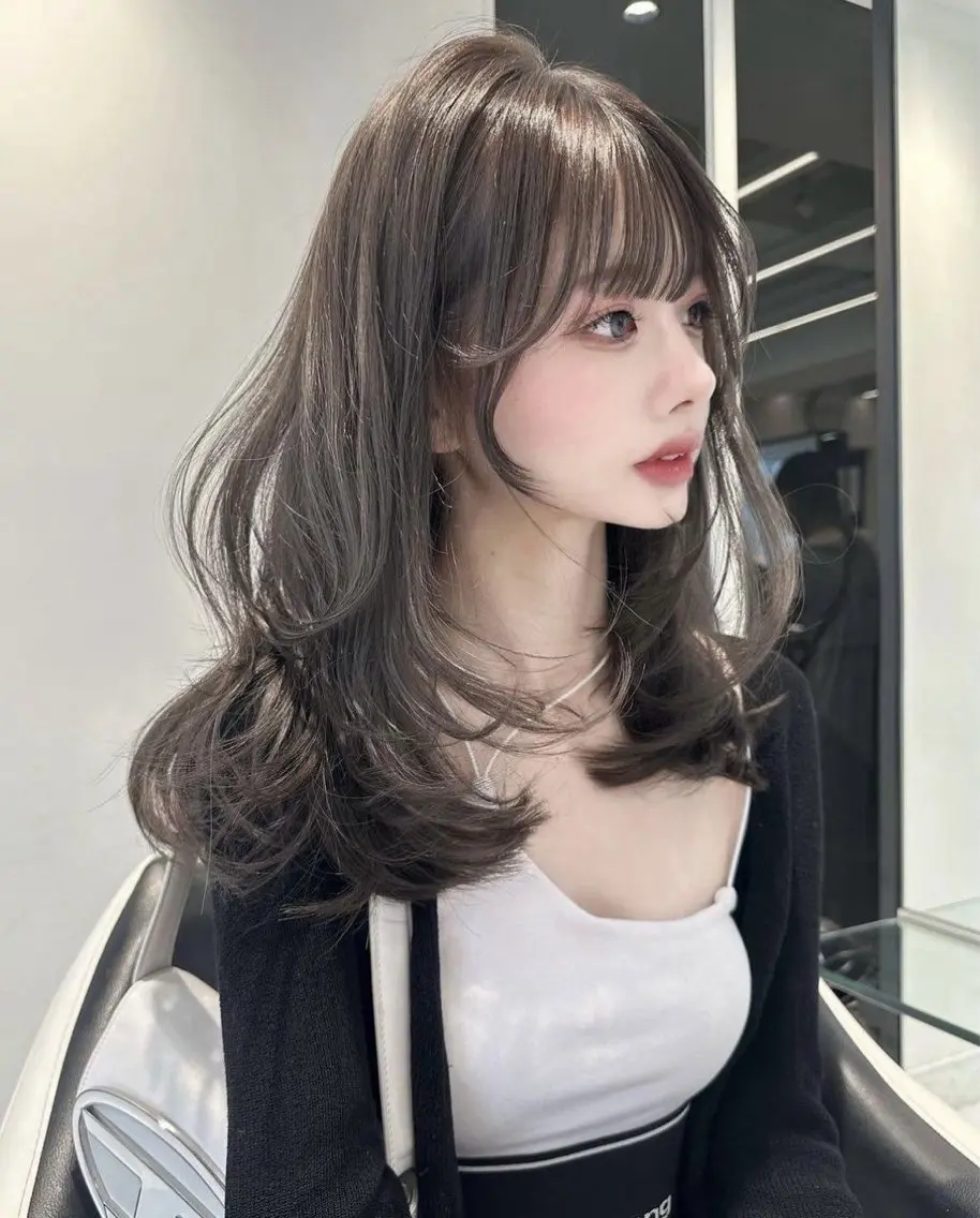 ロング erena/盛れる 韓国レイヤー🖤のヘアスタイル