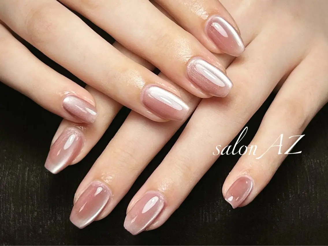 ネイル アートネイル フットネイル フレンチネイル マグネットネイル 持ち込み ハンドネイル salon AZのネイルデザイン