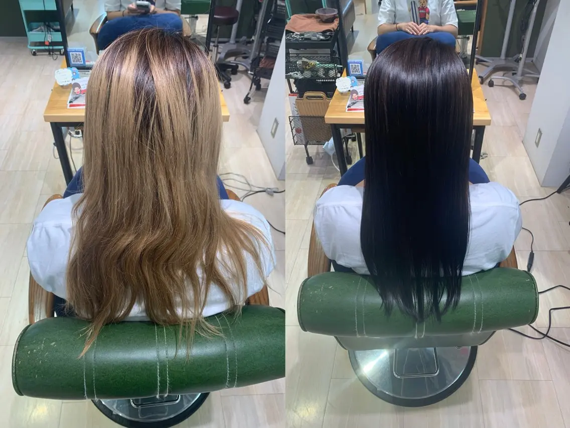 ロング カラー ブラウンカラー パラッチ MIKAのヘアスタイル