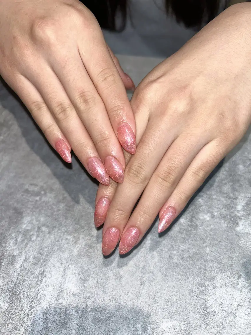 ネイル ラメ(グリッター) ハンドネイル Larme himenaのネイルデザイン