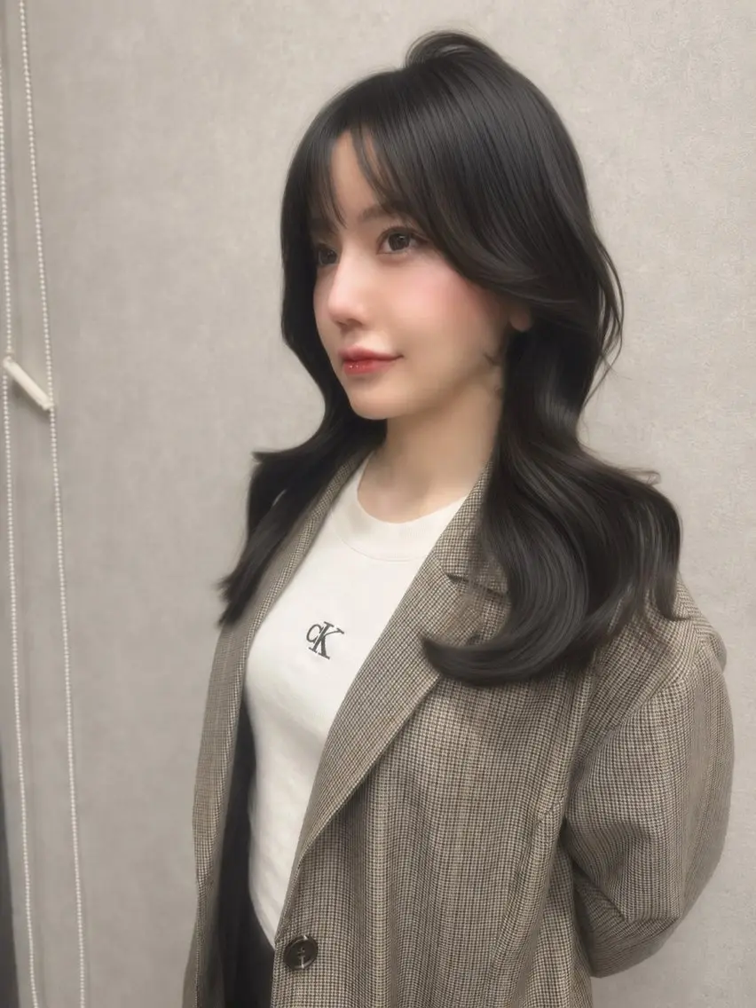 ロング カラー レイヤーカット AIRI layer cut hairのヘアスタイル