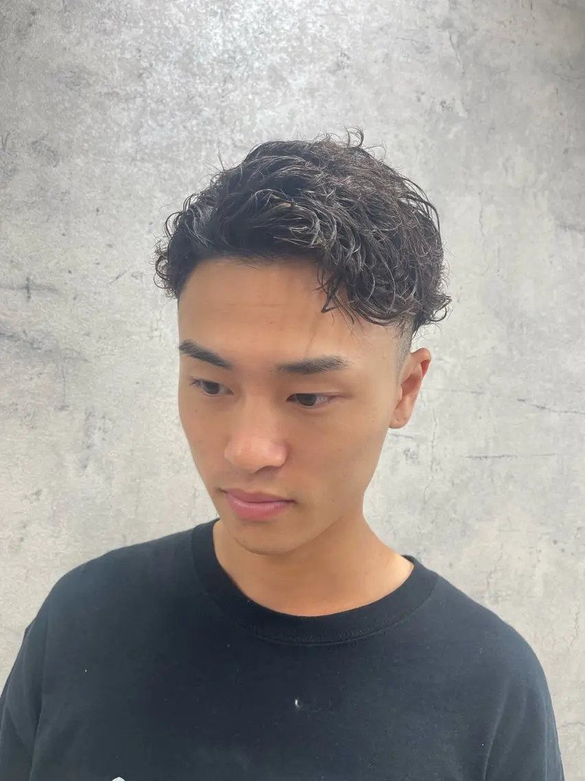 ショート カット パーマ トリートメント ✨メンズ支持率no1 野上✨のヘアスタイル
