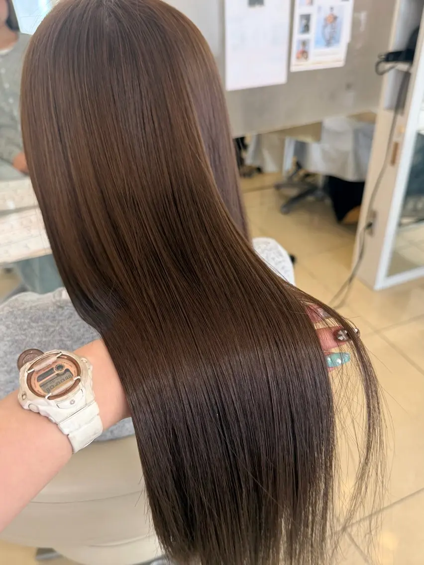 ロング ヘアカラー 🎀透明感カラー にしぞえ ななみ🎀のヘアスタイル