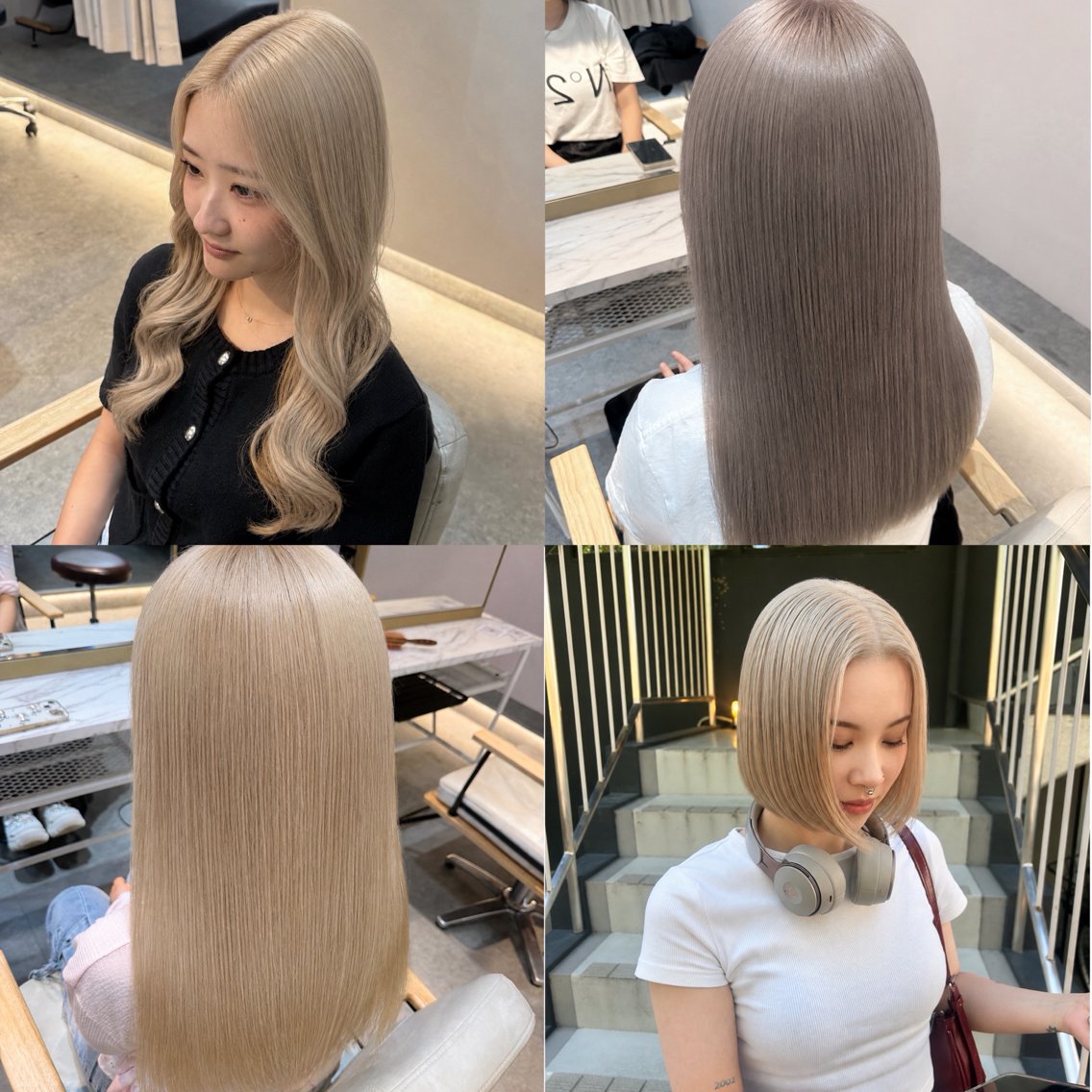 ロング ヘアカラー トリートメント NAO/レイヤー🌷 /ハイトーンカラー✨のヘアスタイル