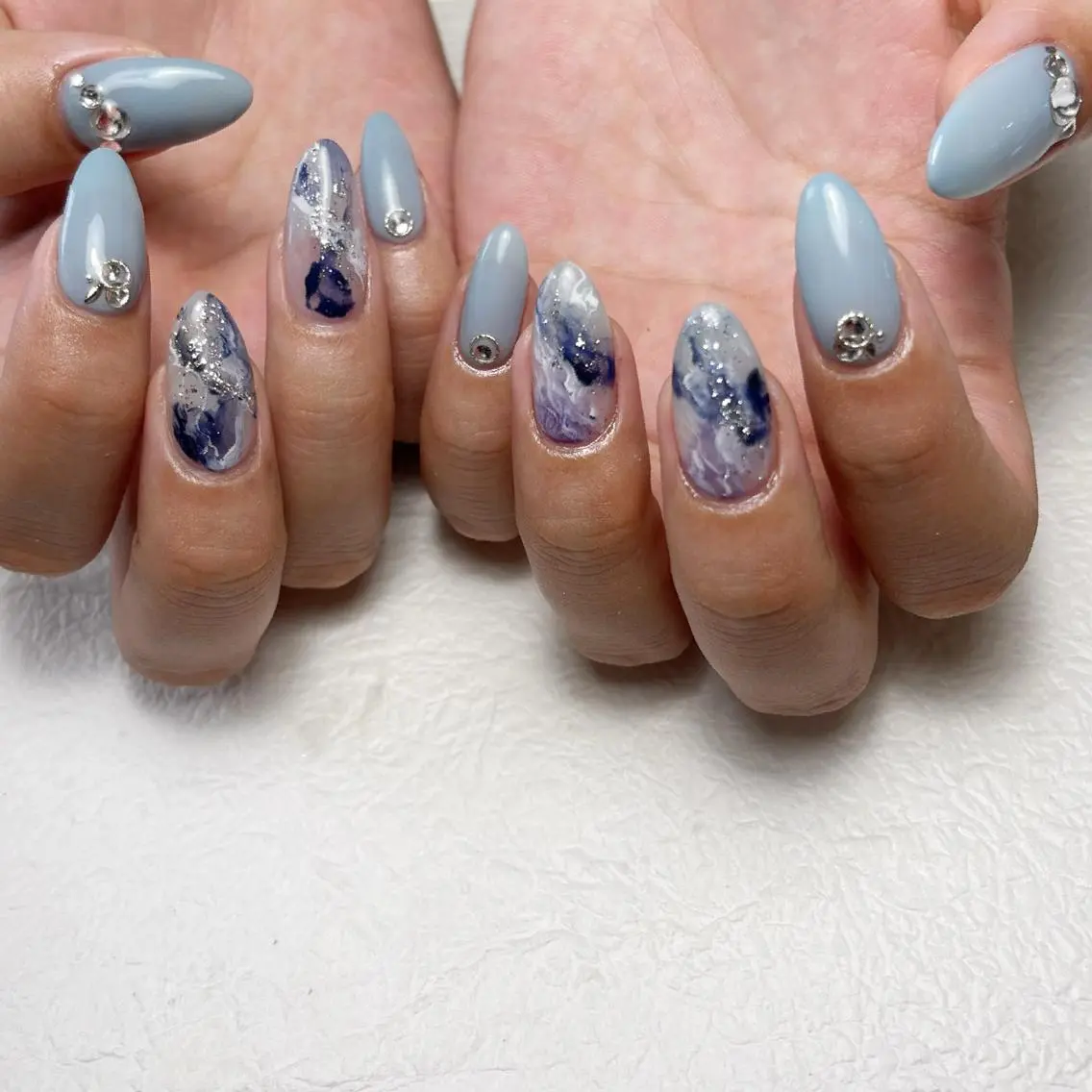 ネイル アートネイル フットネイル ジェルネイル キラキラネイル 韓国ネイル Y nail なんば堀江店のネイルデザイン