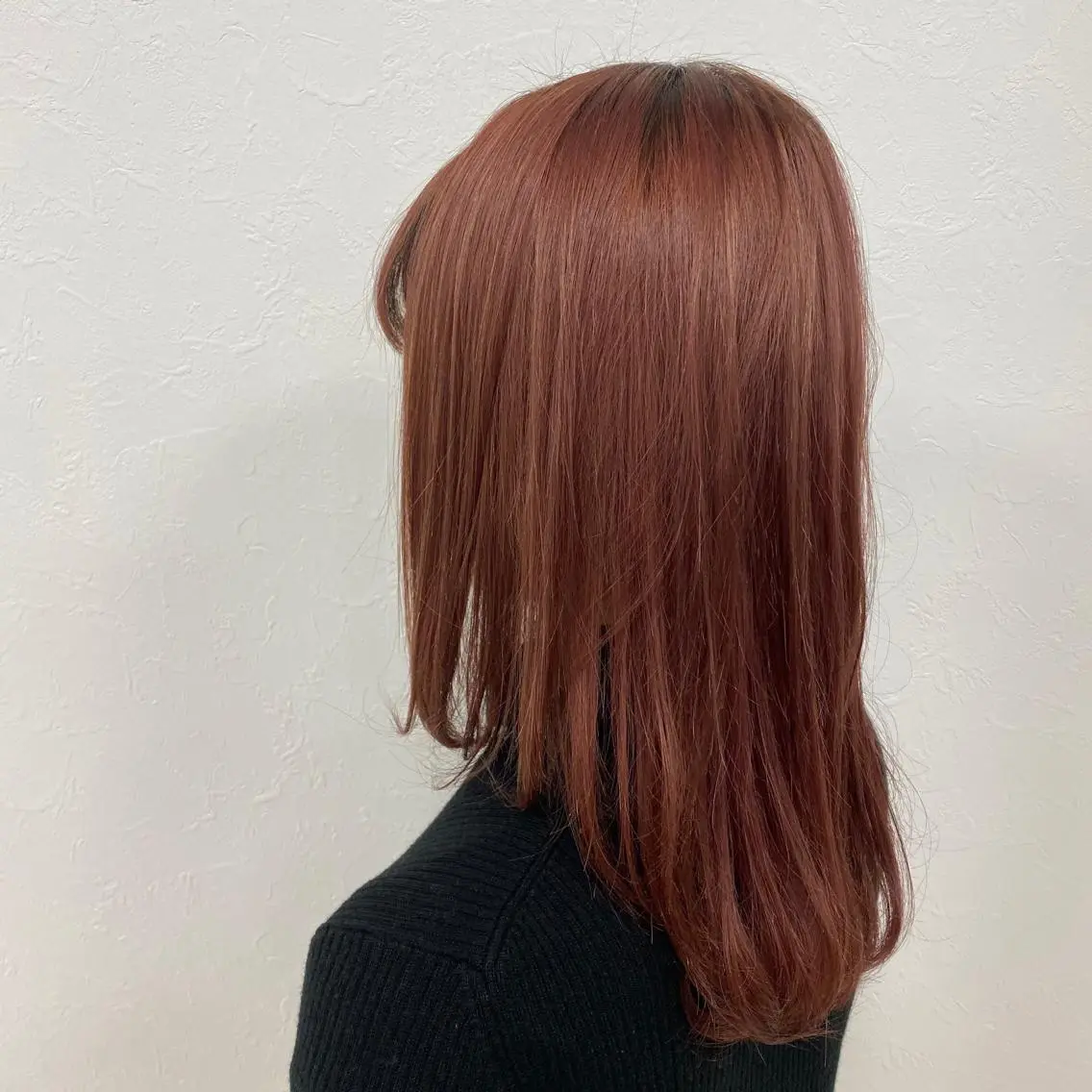 ロング ピンクブラウン 中尾 未来/艶カラー /カットモデルのヘアスタイル