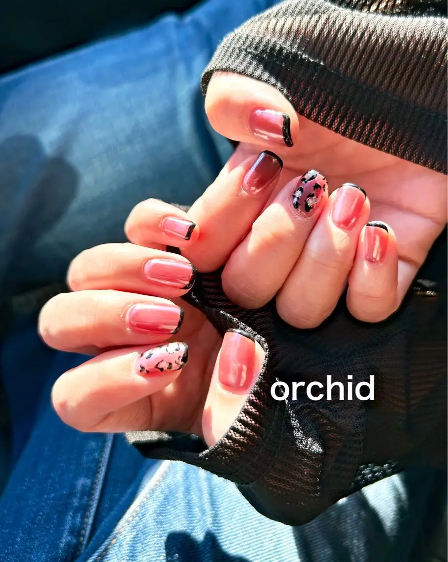 ネイル ハンドネイル orchid ♡オーキッドのネイルデザイン