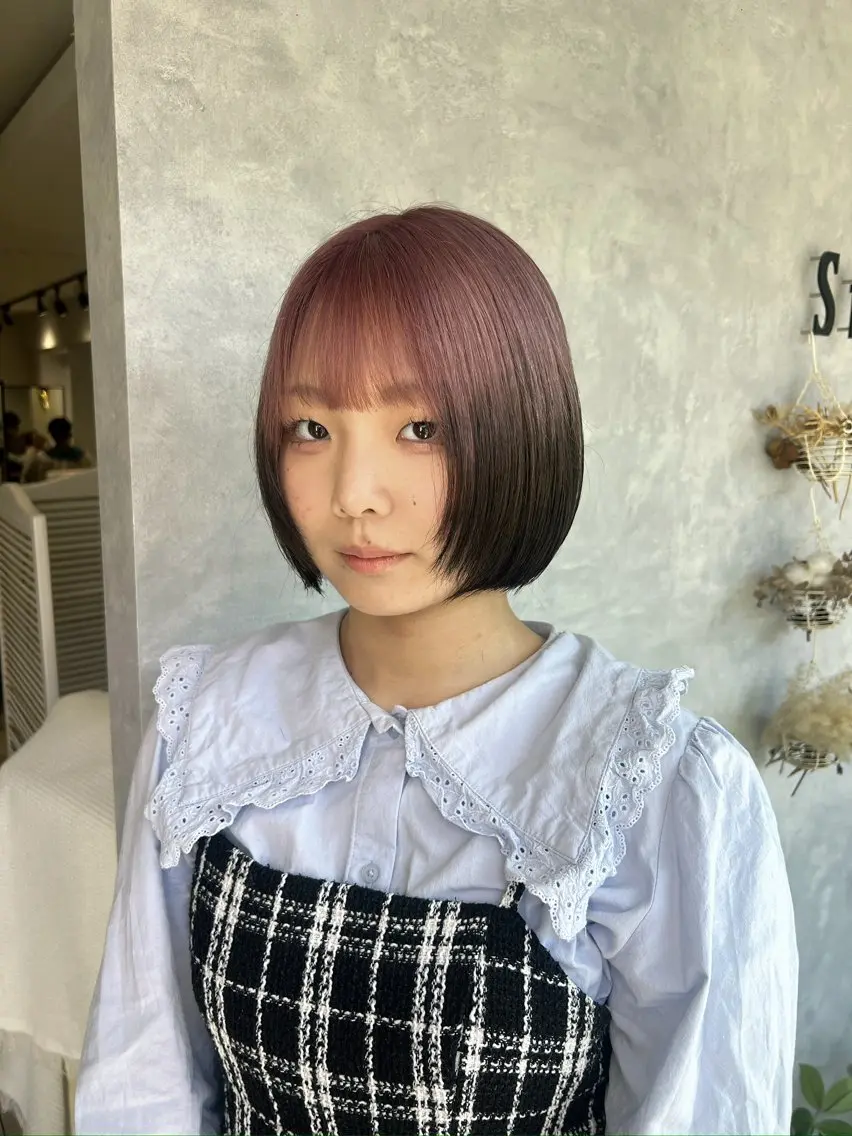 ミディアム 📧みずき/ブルベ 韓国レイヤー📧のヘアスタイル