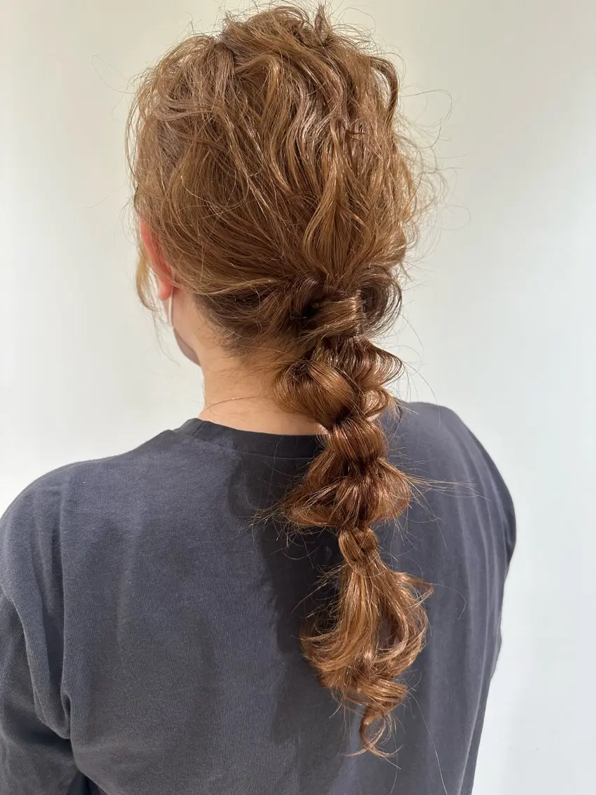 ロング カラー ヘアアレンジ カット ヘアカラー トリートメント san _のヘアスタイル