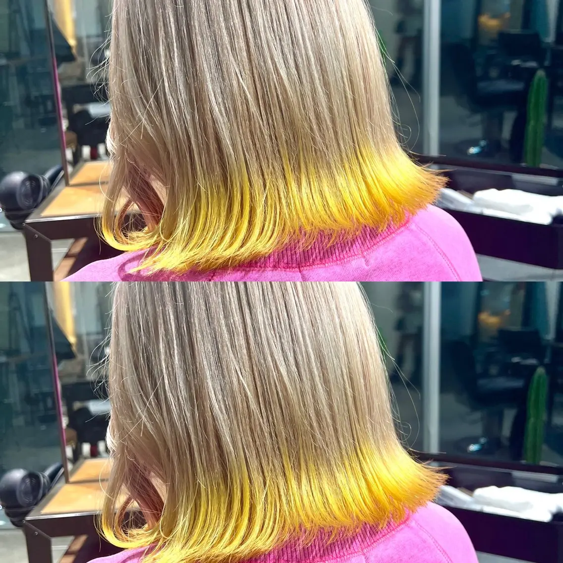 ミディアム カラー ヘアアレンジ ヘアカラー トリートメント ヘアセット 🌈インナーカラー ‘ショウマ’🌈のヘアスタイル
