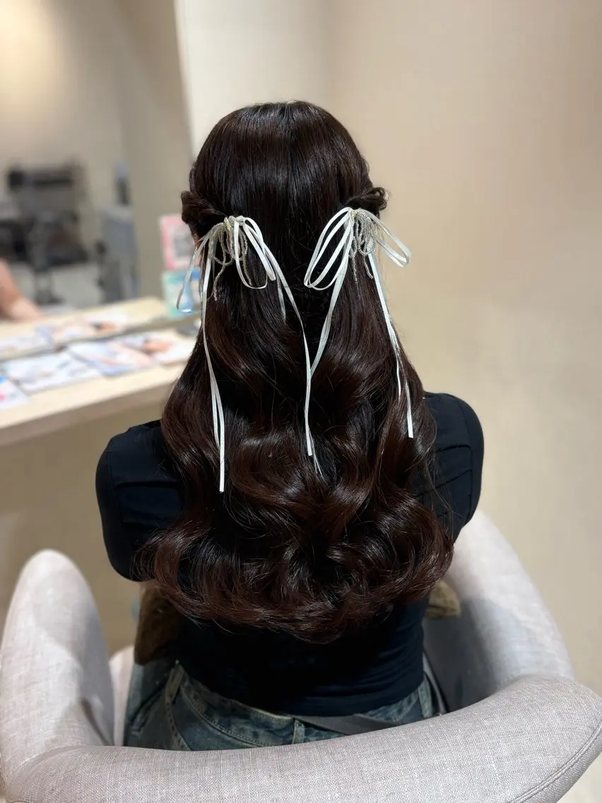ロング カラー ヘアアレンジ 能地 菜々美のヘアスタイル