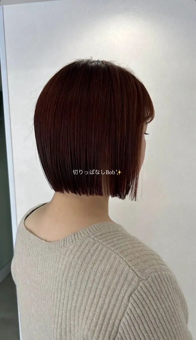 ショート 切りっぱなしボブ ボブ 坂本奈都美/Jr.s 🎀のヘアスタイル