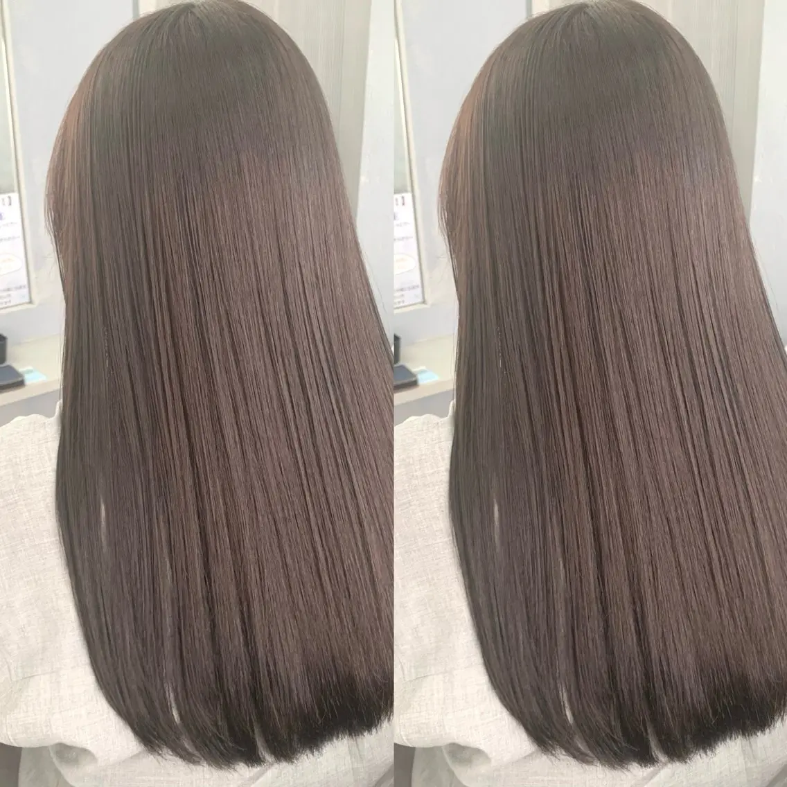 ロング カット 縮毛矯正 ブリーチ無しカラー✨ 美鈴のヘアスタイル
