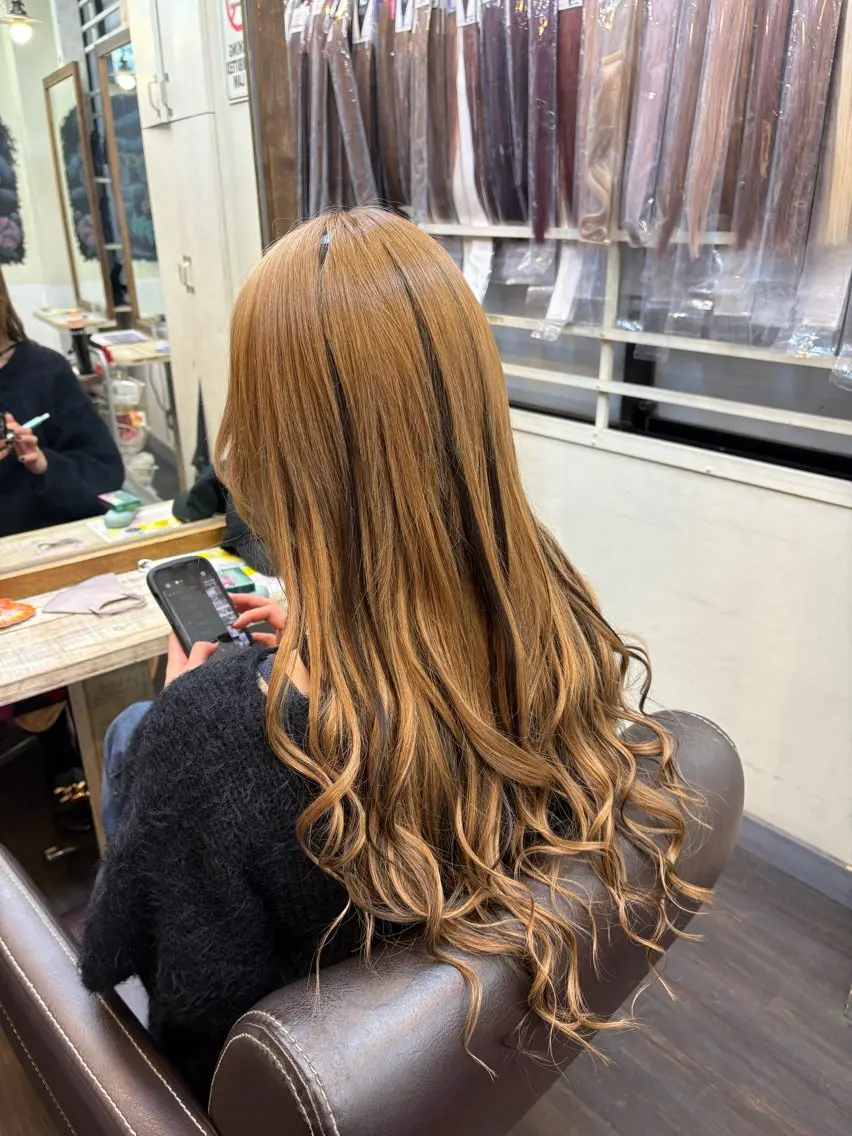 ワンカラー+シールエクステ60枚の写真