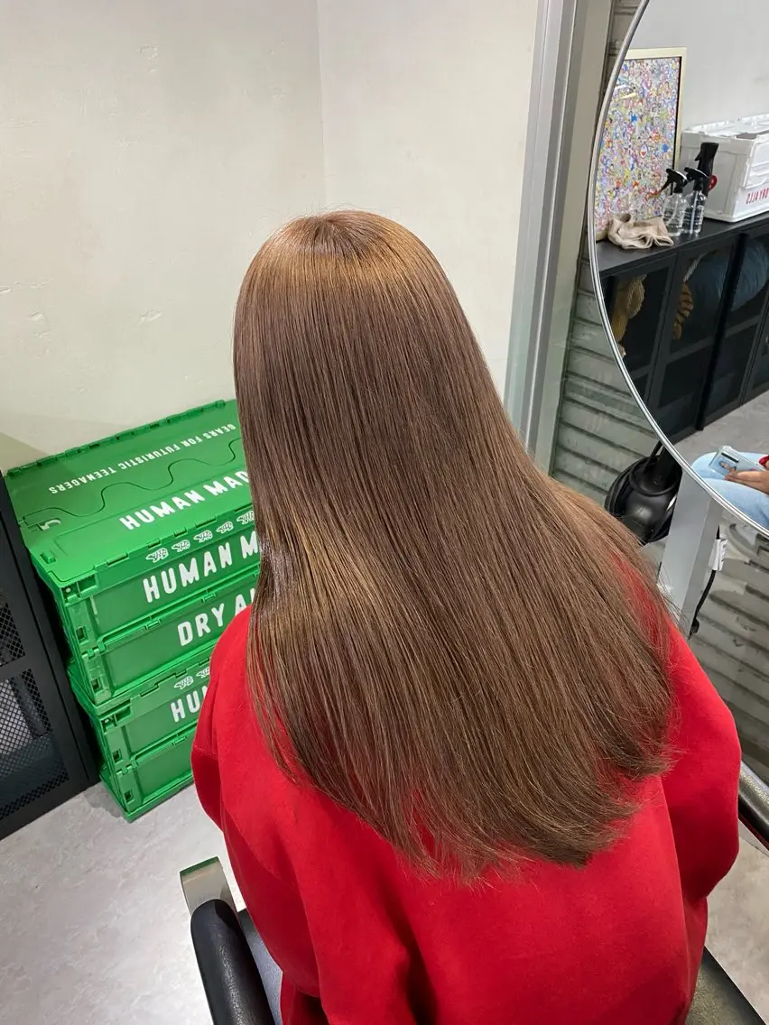カラー ブラウンカラー 韓国🇰🇷レイヤー 似合わせ顔まわりのヘアスタイル