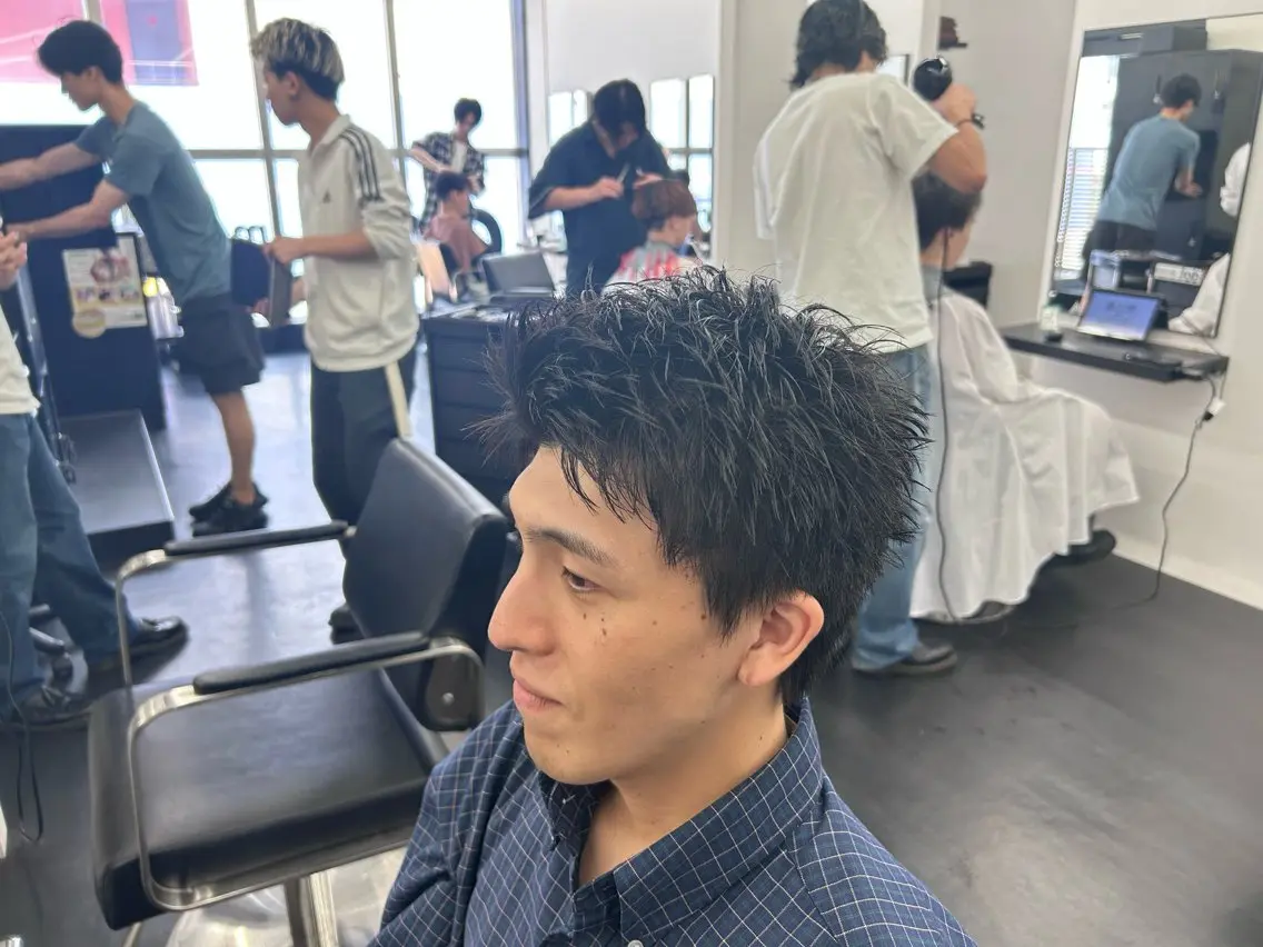 メンズ カット 1週間限定メンズパー マ🔥5060~🔥のヘアスタイル