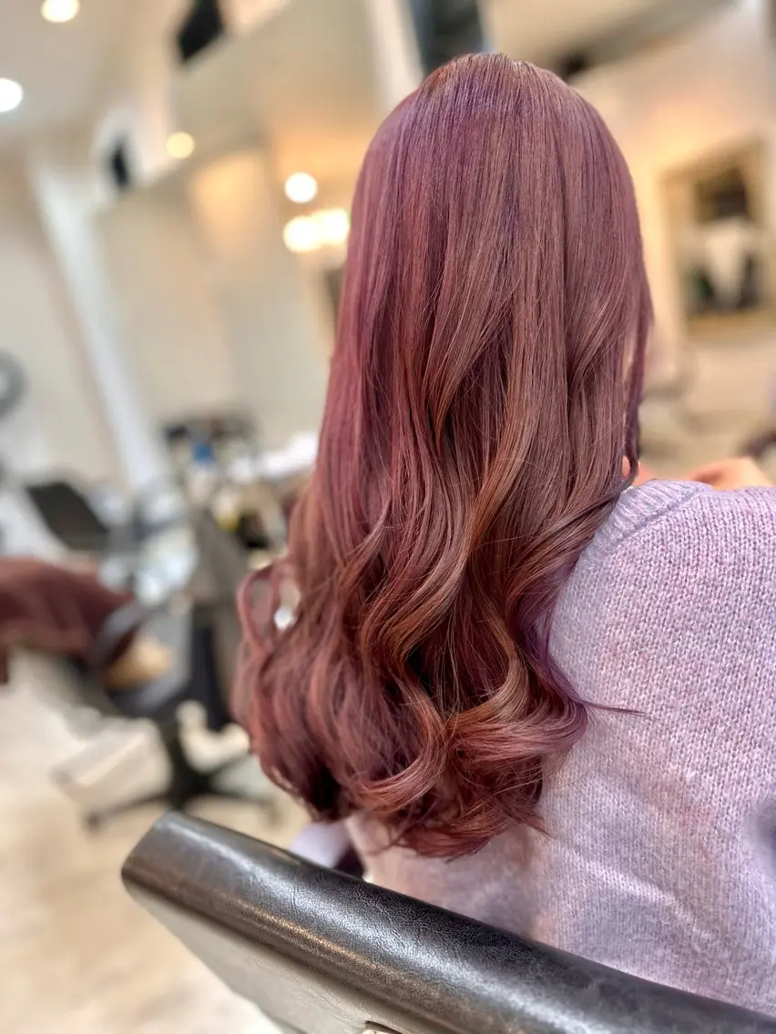 ロング カラー ピンクカラー バイオレットカラー カット ヘアカラー トリートメント ☆毎月先着15名まで ☆シバタユートのヘアスタイル