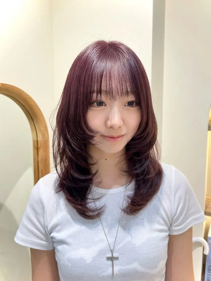 ミディアム カラー Zina aimiのヘアスタイル