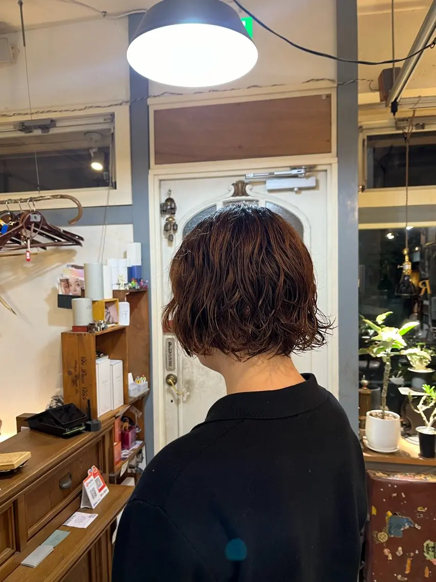 ショート パーマ カット パーマ ヘッドスパ トレンドパーマ☝️ 🌱ショート/緒方椋のヘアスタイル