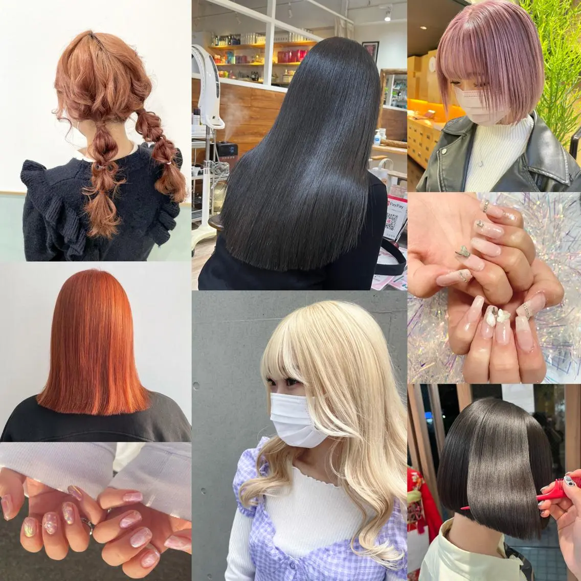 ロング カラー ヘアアレンジ ネイル コトミ【メンズ】 【曲がる縮毛矯正】のヘアスタイル