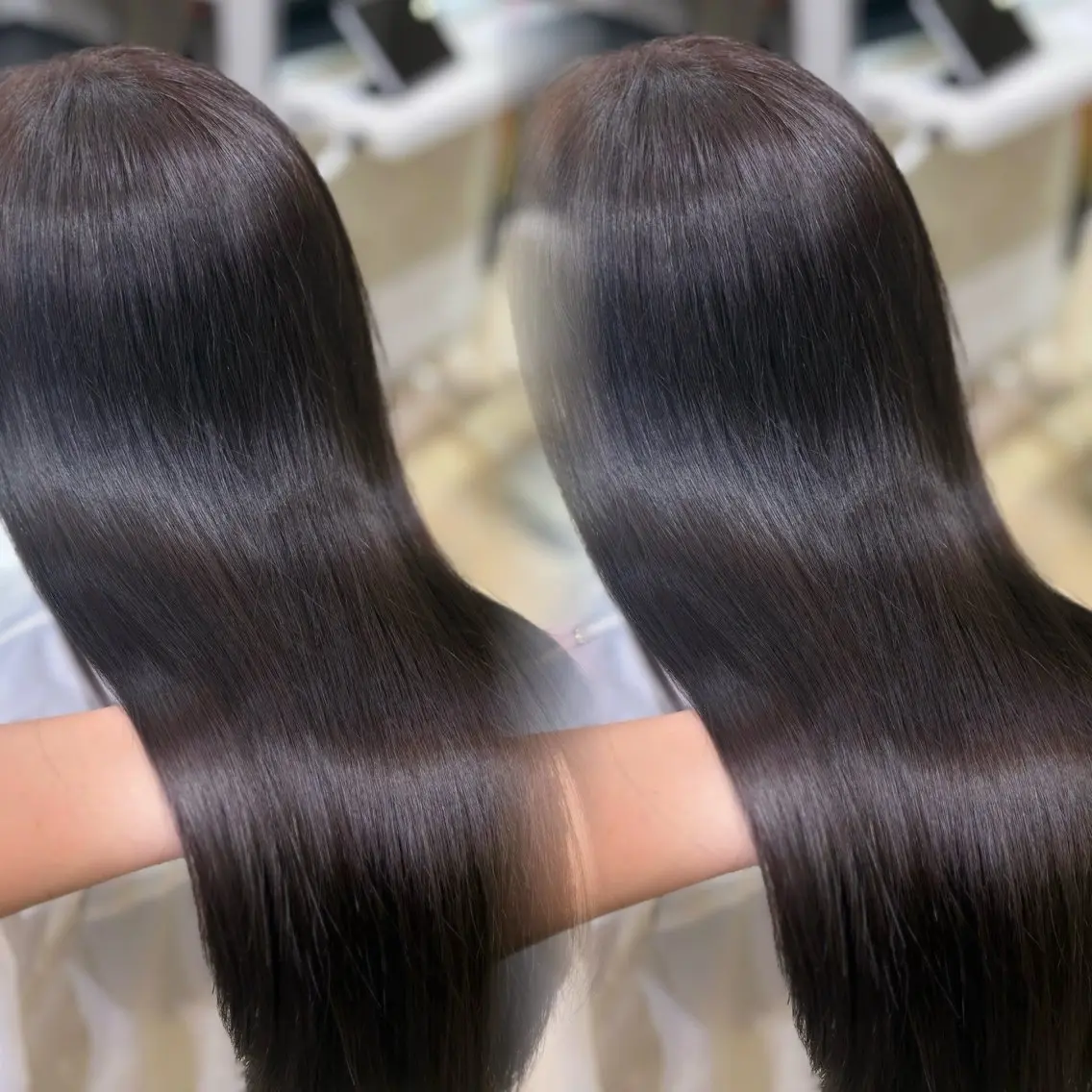 ロング カット ヘアカラー トリートメント 新宿/艶カラー 🎀韓国ヘアKANAのヘアスタイル